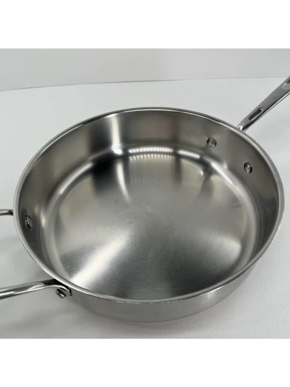 Emeril 3qt Sauté Pan Stainless Steel Copper Band Skillet Helper Handle 10.5 Inch